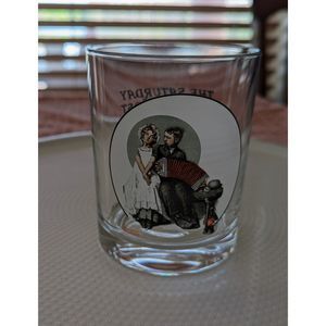Vintage Norman Rockwell "The Accordionist" Glass Collection
